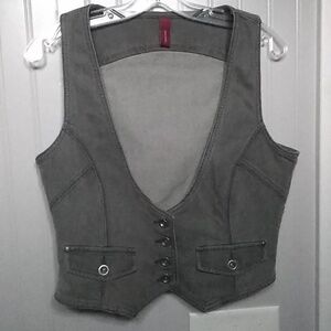 gray pixie vest